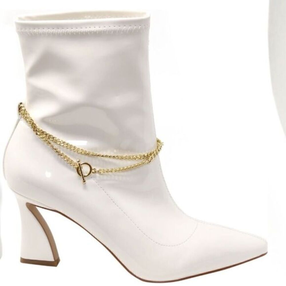 Chain Pointed Toe Bootie - Picture 14 of 16